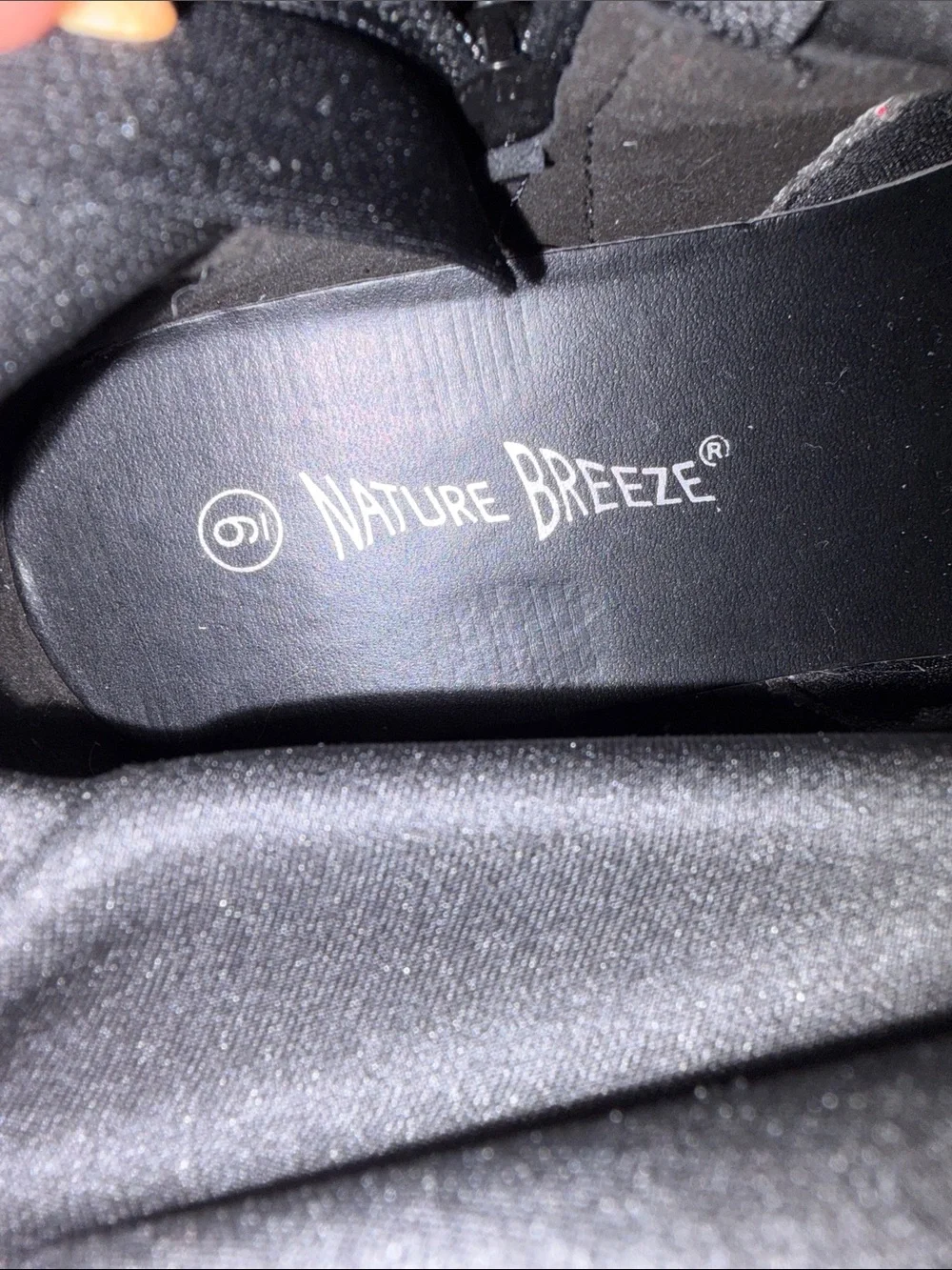 Nature Breeze Black Over-the-Knee Flat Boots